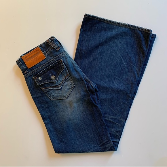 American Holic Vintage Y2K Wide Legged Flare Jeans - Picture 2 of 7